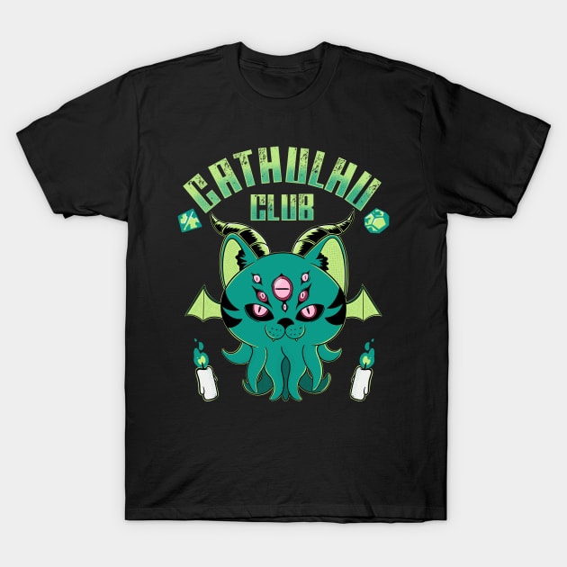 Cathulhu club T-Shirt by Artthree Studio